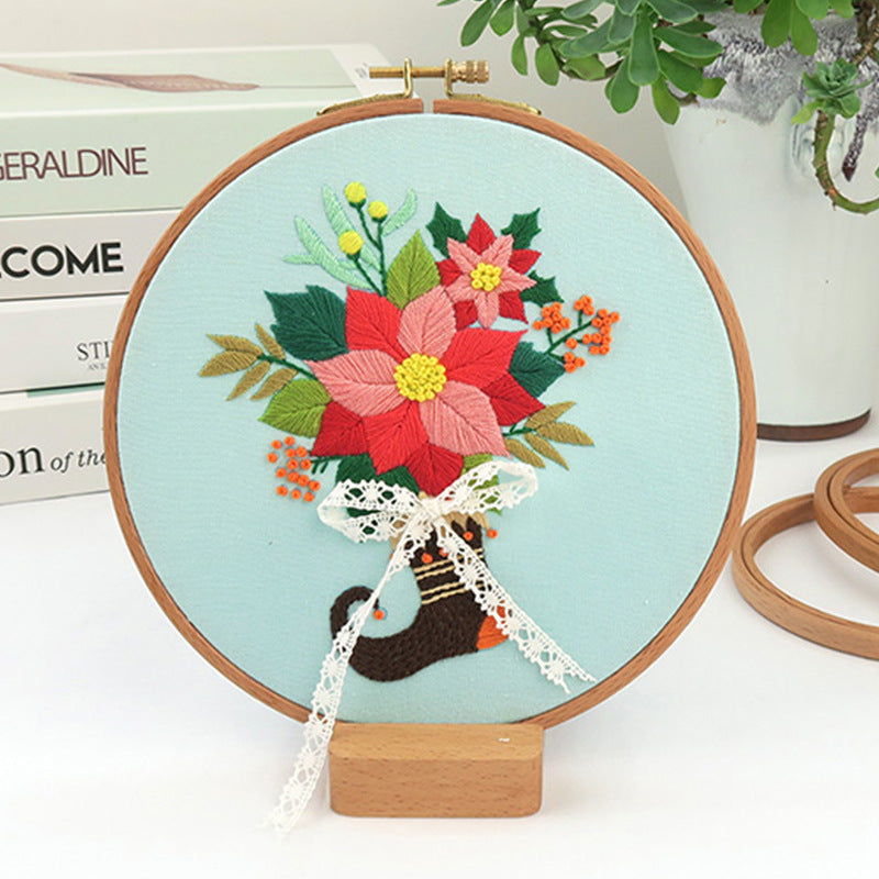 Embroidery Diy Material Package For Beginners Christmas Series