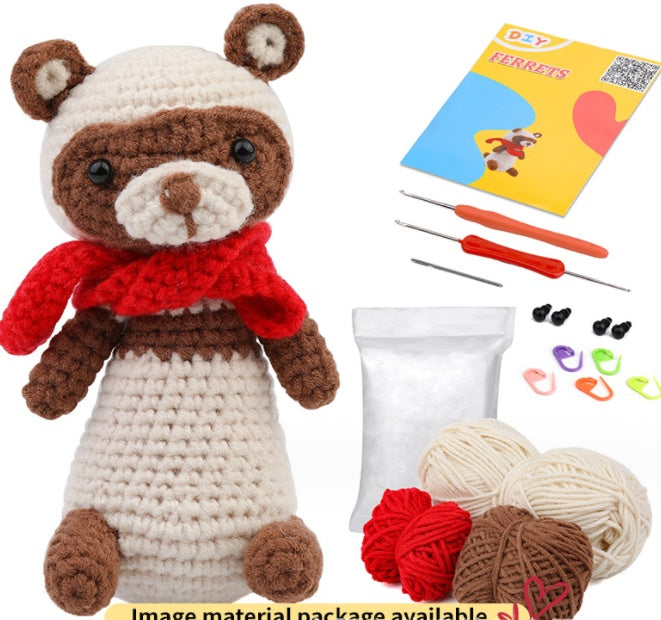 Crochet Material Package Woven Wool Ball Handmade Doll Diy Knitted Crochet Material Package