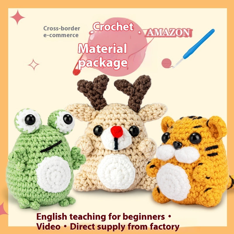 Crochet Material Package Set DIY Hand Crocheted Wool Animal
