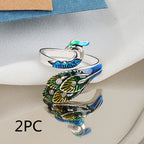 Explosive Accessories Creative Opening Knitting Sweater Ring Female Personality Crochet With Thread Ring Yarn With Thread Artifact