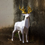Deer King Geometric Origami 3D 3D Model DIY Handmade Creative Ornaments