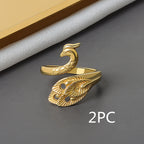 Explosive Accessories Creative Opening Knitting Sweater Ring Female Personality Crochet With Thread Ring Yarn With Thread Artifact