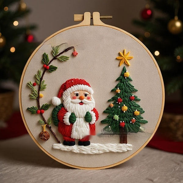 Christmas Embroidery Handmade Diy Material Package Fabric Embroidery