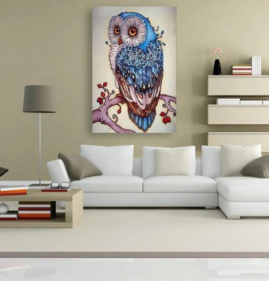Forest owl diamond painting