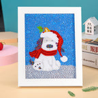 Christmas DIY Framed Diamond Painting Craft Size