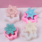 Christmas Snowflake Candle Silicone Mold Diy