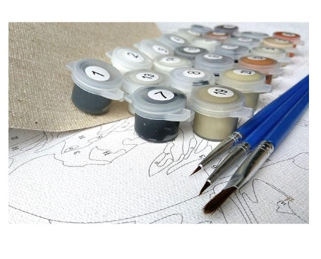 Lavender Flowers In Vase - DIY Painting By Numbers Kit