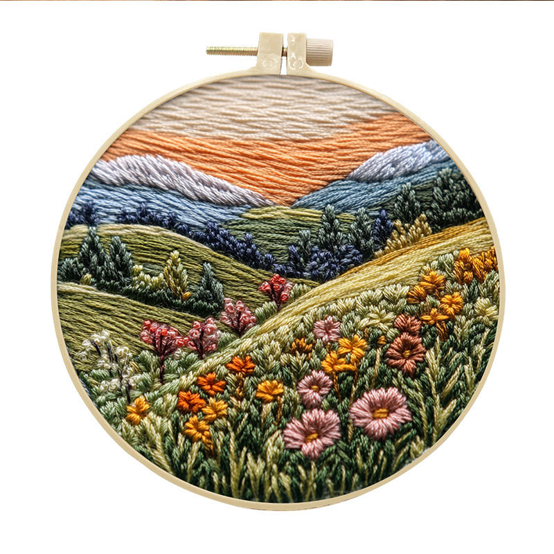 Embroidery Diy Handmade Cloth Art Material Kit Kit