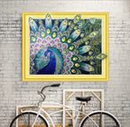 Bright diamond 5d peacock diamond painting