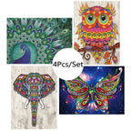 Diamond painting owl DIY