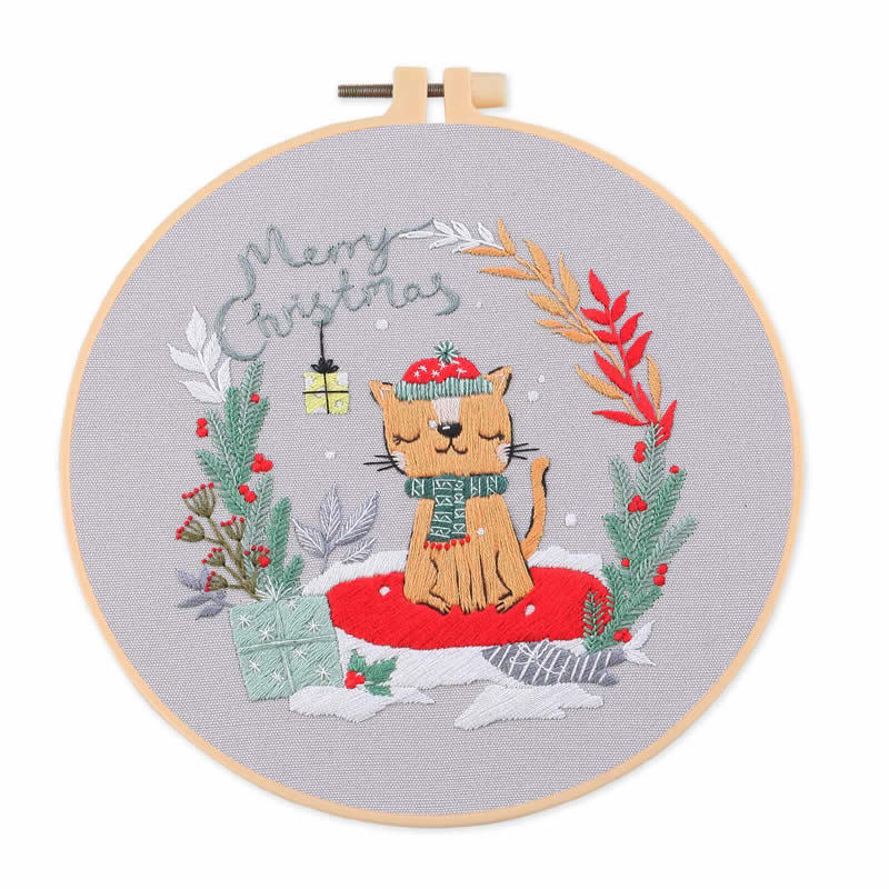 Christmas Embroidery Diy Material Package Kit