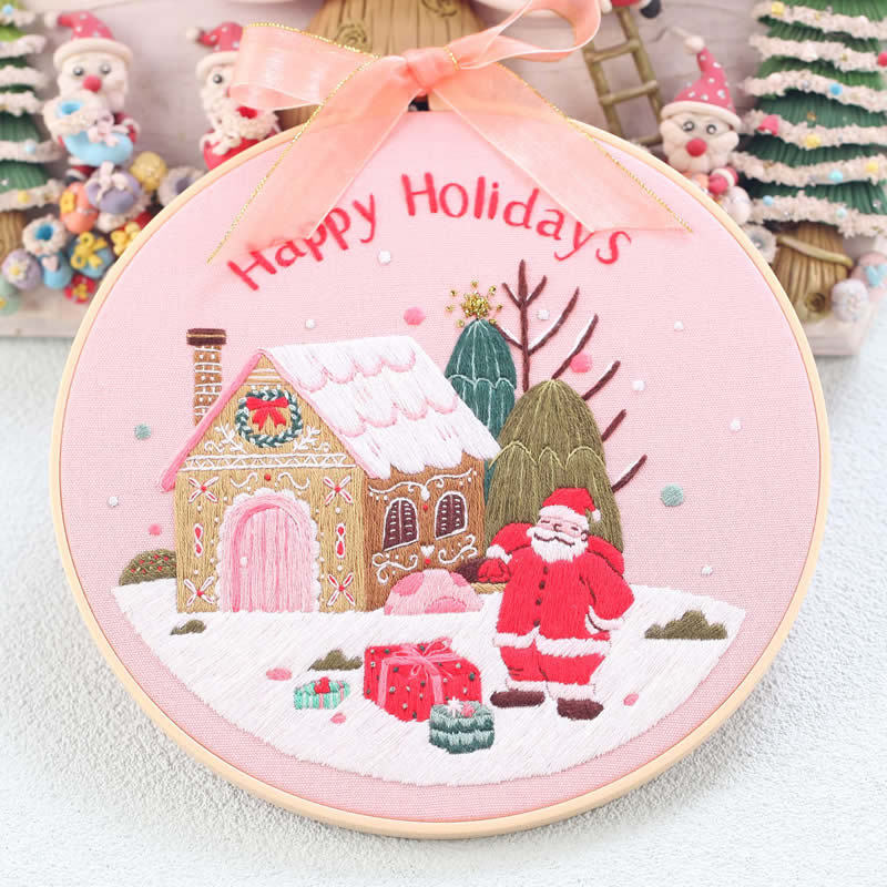 Christmas Embroidery Diy Material Package Kit