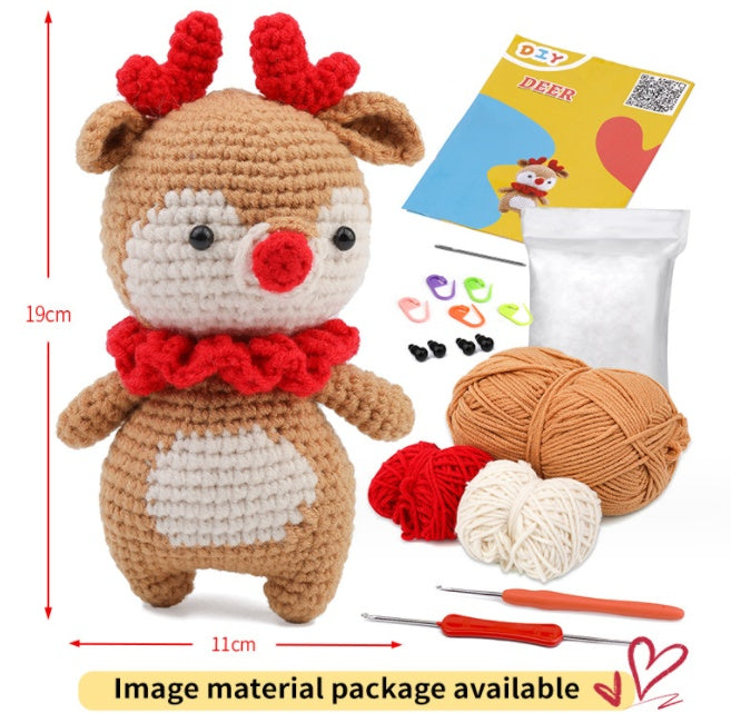 Crochet Material Package Woven Wool Ball Handmade Doll Diy Knitted Crochet Material Package