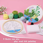 Handmade Material Kit Embroidery Blanket Painting