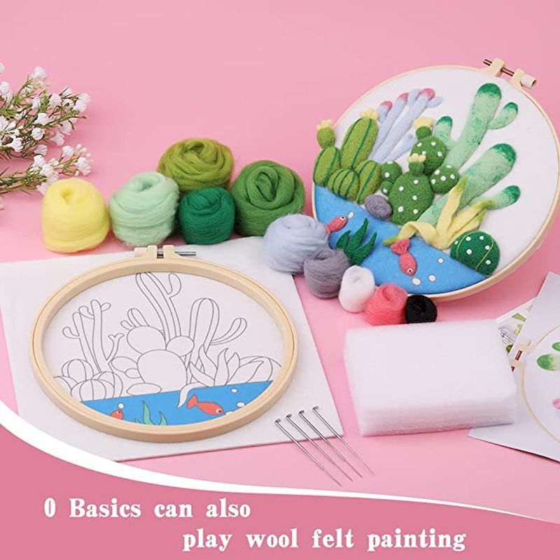 Handmade Material Kit Embroidery Blanket Painting
