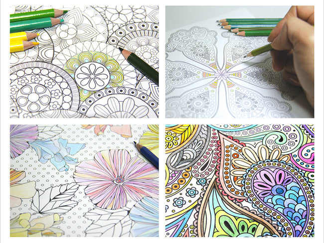 English version of the secret garden adult decompression hand-painted coloring book Mandala lost ocean coloring book