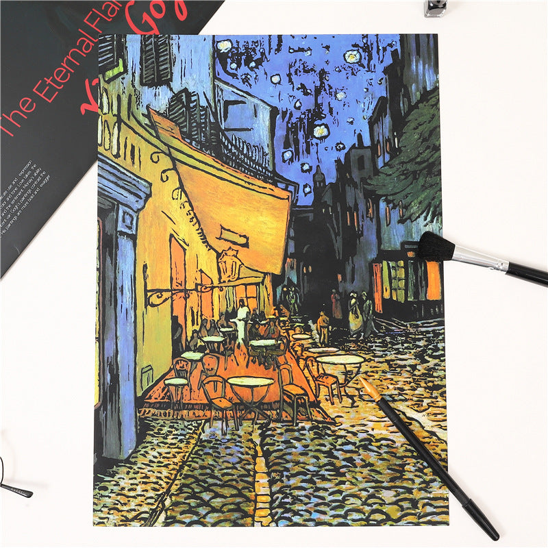 Van Gogh Scraping Colorful Scratch Paper Picture Book Pressure-reducing Creative Painting