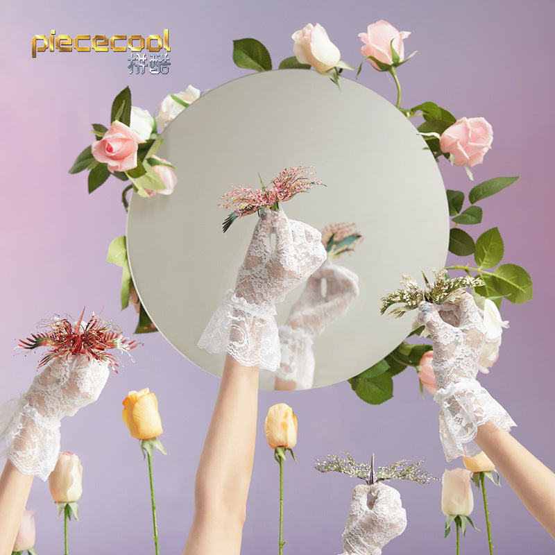 Flower Crane Metal Puzzle Handmade Diy Assembled Toy Model