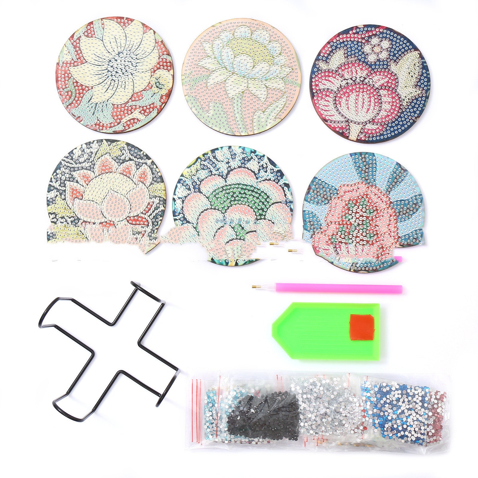 DIY Christmas Coaster Full Diamond Sticker