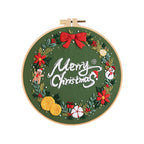 Creativity Happy Christmas Handmade Embroidery Diy
