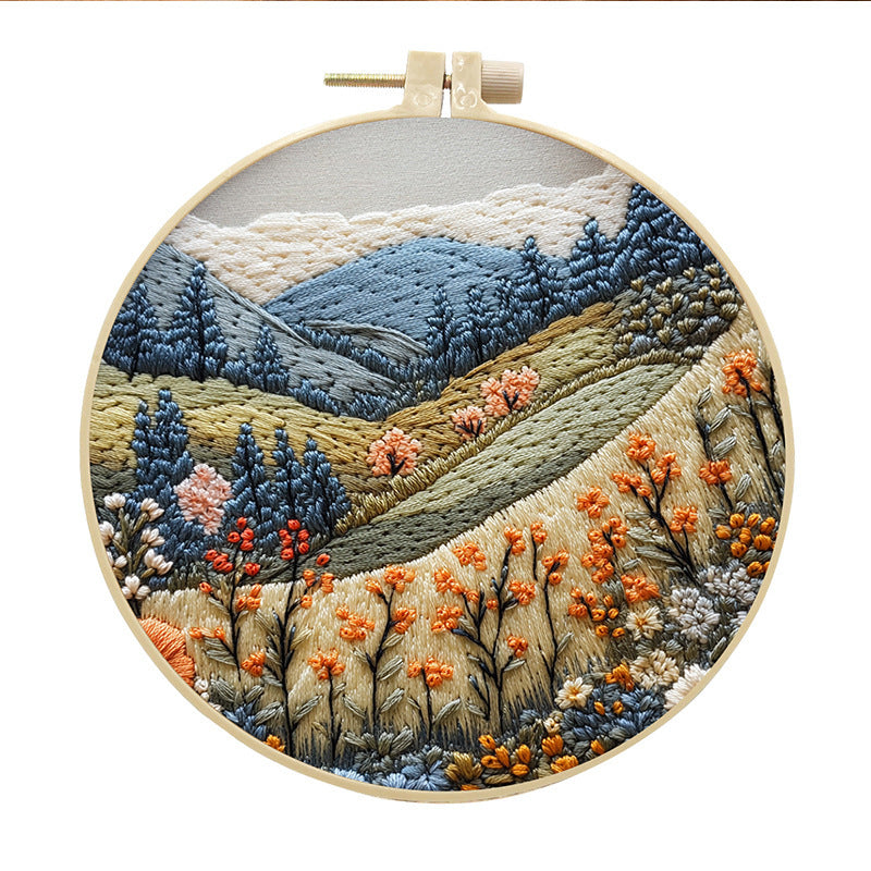 Embroidery Diy Handmade Cloth Art Material Kit Kit