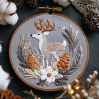 Christmas Animal Embroidery Kit English Description