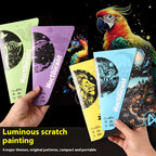 Luminous A5 Scraping Painting Colorful Scratch Art Paper