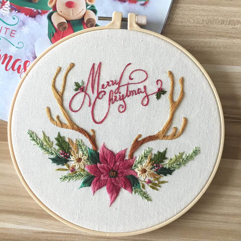 Christmas New Embroidery Diy Handmade Material Bag