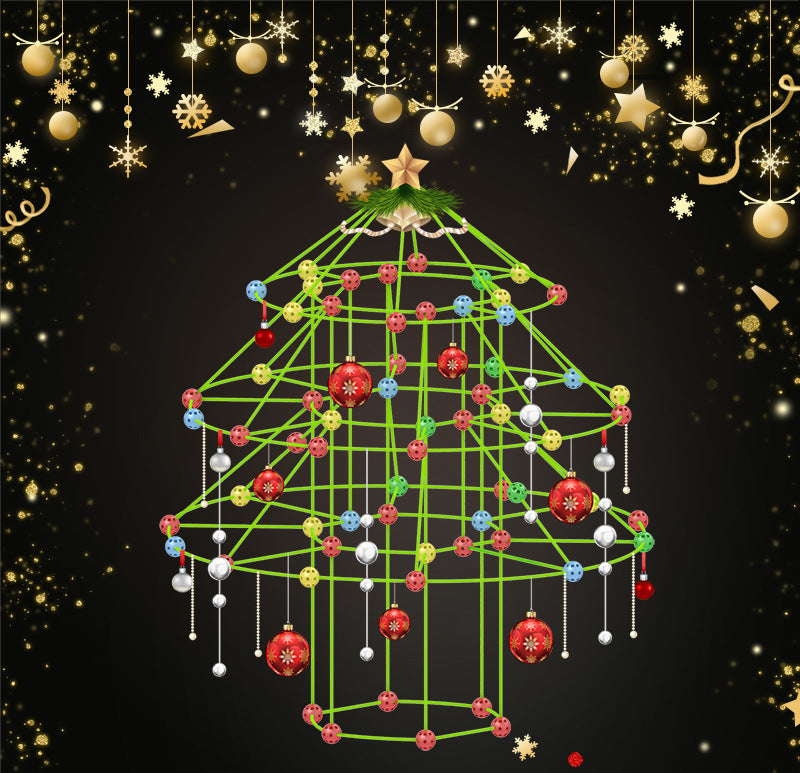 DIY Tent Inserted Beaded Christmas Tree