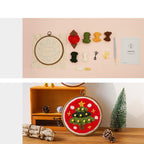 Christmas Tree Russian Stamp Embroidery Handmade Diy Material Package