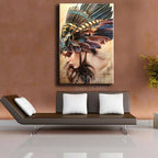 Diamond Painting Modern Painting Maya Woman Feather Headdress Art DIY Diamond Painting