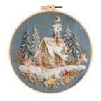 Blue Snow House Christmas Kit Material Package