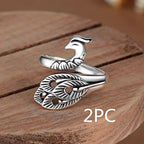 Explosive Accessories Creative Opening Knitting Sweater Ring Female Personality Crochet With Thread Ring Yarn With Thread Artifact