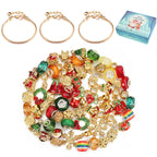 Christmas Beads Alloy Large Hole Beads DIY Set