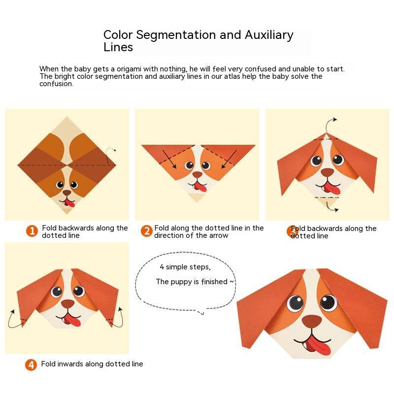 Children's Three-dimensional Fun Handmade Diy Ingredients Origami Book