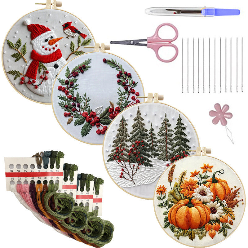 Christmas Kit Embroidery Handicraft DIY Material