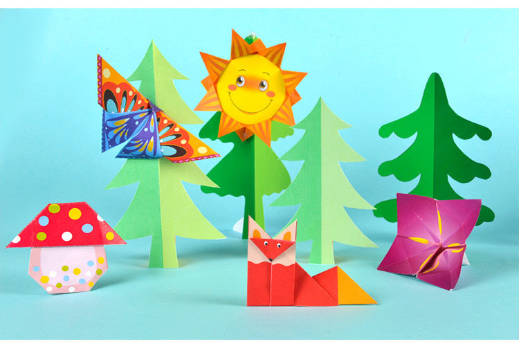 Children's Three-dimensional Fun Handmade Diy Ingredients Origami Book