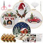 Christmas Embroidery Handmade Diy Material Package Fabric Embroidery