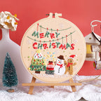 Creativity Happy Christmas Handmade Embroidery Diy