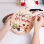 Creativity Happy Christmas Handmade Embroidery Diy