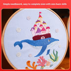 Embroidery Diy Material Package Infauna Series Beginner's Entry Manual Embroidery Kit