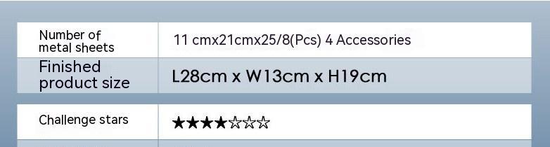 3D Three-dimensional Metal DIY Assembly Model Macaw