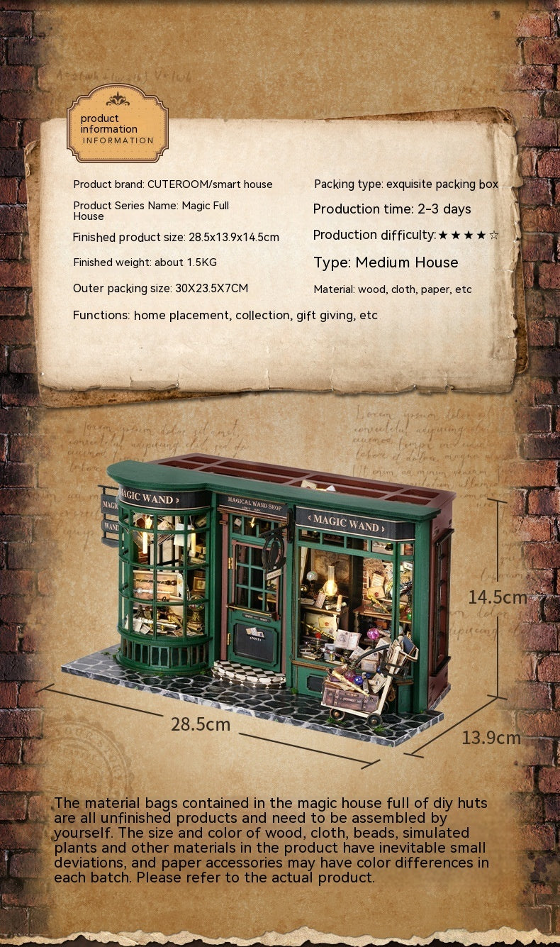 Diy Cottage Manual Assembly Model