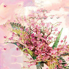 Flower Crane Metal Puzzle Handmade Diy Assembled Toy Model