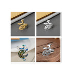 Explosive Accessories Creative Opening Knitting Sweater Ring Female Personality Crochet With Thread Ring Yarn With Thread Artifact