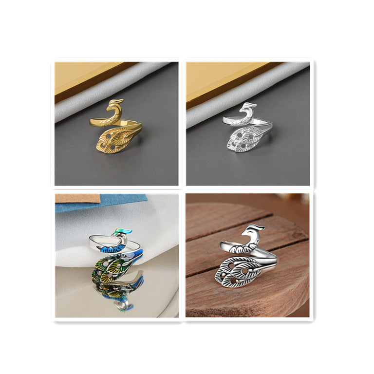 Explosive Accessories Creative Opening Knitting Sweater Ring Female Personality Crochet With Thread Ring Yarn With Thread Artifact