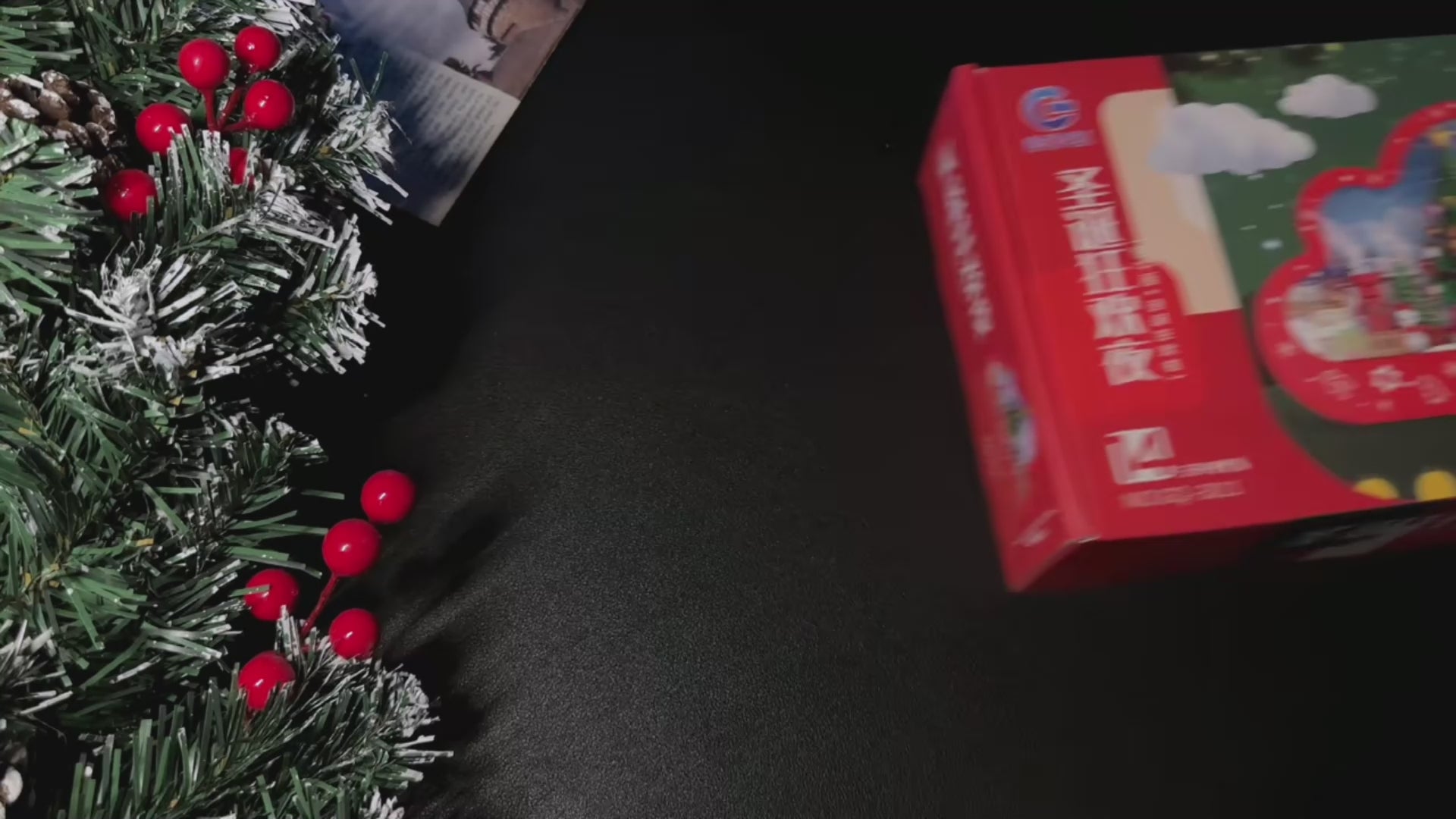 Christma New Style Assembled Building Block Toys Cloud Night Lamp Decorative Mirrors Frame LED Table Lights Creative Desk Bedroom Handmade Birthday Gifts