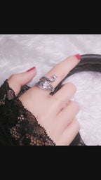 DIY Multi Style Ring Knitting Loop Crochet Tool Sewing Peacock Fish Ring Finger Thimble Yarn Adjustable Opened Fingering Tools Fashion Jewelry