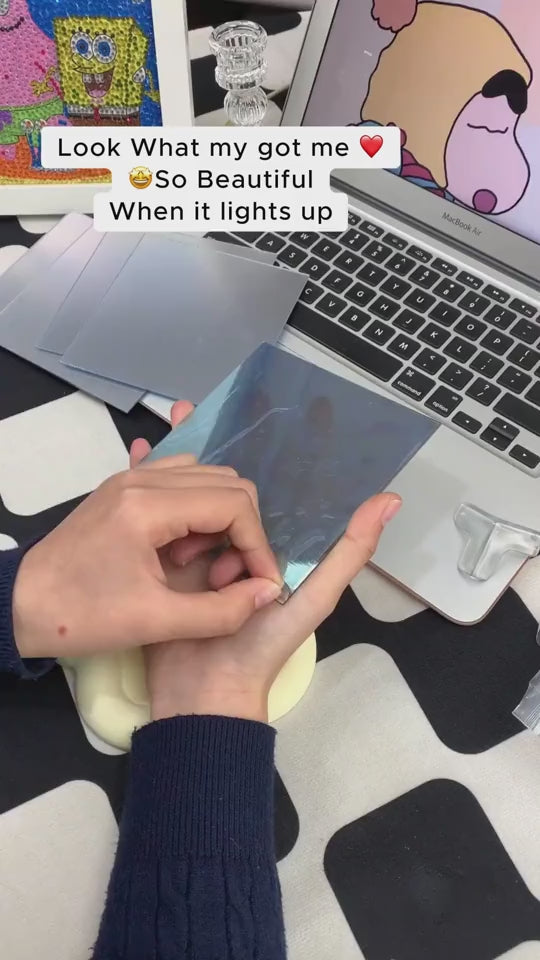 Handmade DIY Tulip Flower Small Night Light Romantic Gift For Girlfriend Mirror Lamp DIY Material Pack Atomsphere Decoration Home Decor